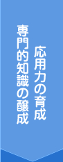 応用力の育成 専門的知識の醸成