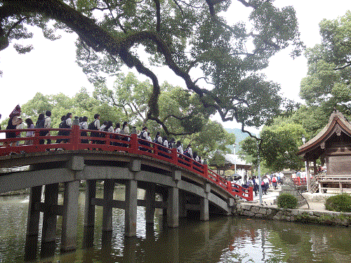 大宰府-赤い橋.gifのサムネール画像